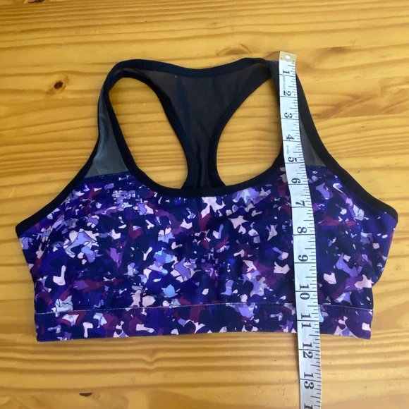 Fabletics Reflective Glow Getter Sports Bra purple *no size tag - Picture 9 of 16
